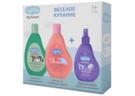 НАБОР Bebble My Friend (Шампунь-гель д/душа КЛУБНИКА + АРБУЗ 250мл)+Спрей-бальзам 150мл в ПОДАРОК